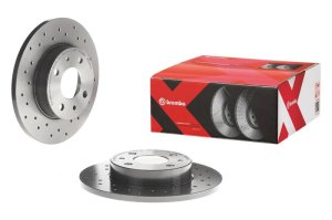 Volkswagen CC Brake Rotor (1) - Front - Brembo OE - Premium Xtra Cross Drilled UV Coated - `09-`12 Volkswagen CC Brake Rotor (1) - Front - Brembo OE - Premium Xtra Cross Drilled UV Coated - `09-`12